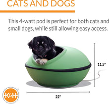 Load image into Gallery viewer, Spacious 22-Inch Heated Cat Bed with Waterproof Heater and Safety Certification