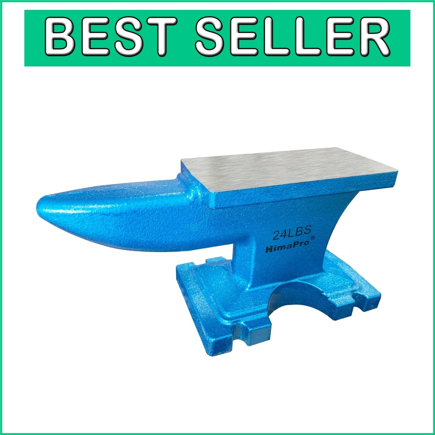 Heavy-Duty 24 lbs Cast Iron Anvil - Ideal for Blacksmithing & Jewelry Making