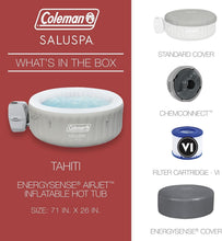 Load image into Gallery viewer, Comfortable 4-Person Inflatable Spa - Tahiti AirJet, 71" x 26" with Covers