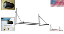Load image into Gallery viewer, Wall-Mounted Folding Tire Storage Loft Rack, 300 lbs Capacity, 32-48'' Width