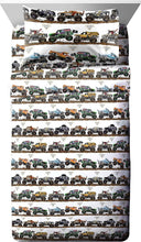 Load image into Gallery viewer, Complete Monster Jam Twin Size Bed Set: Fun Comforter and Sheets for Kids' Rooms