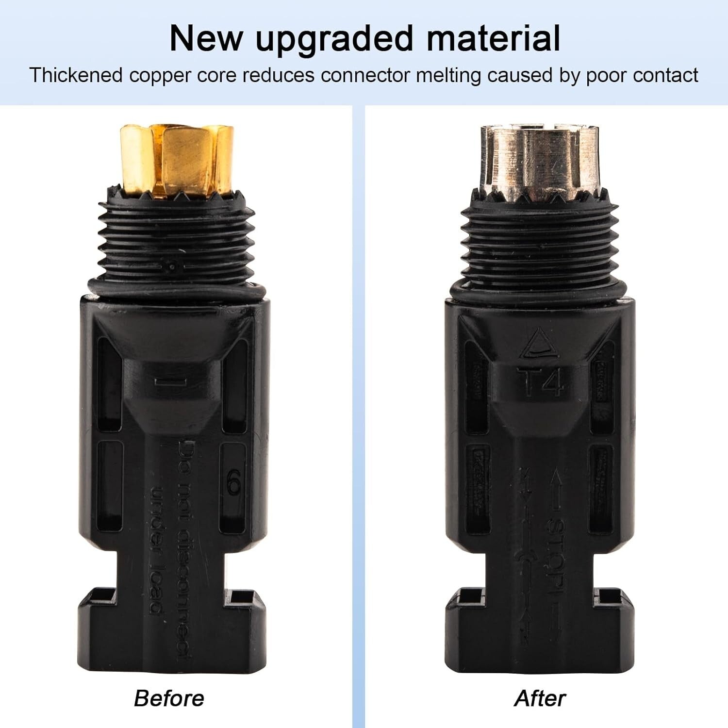 Durable 10A Solar Fuse Connector Set - Male & Female Inline Connection, 5 pcs