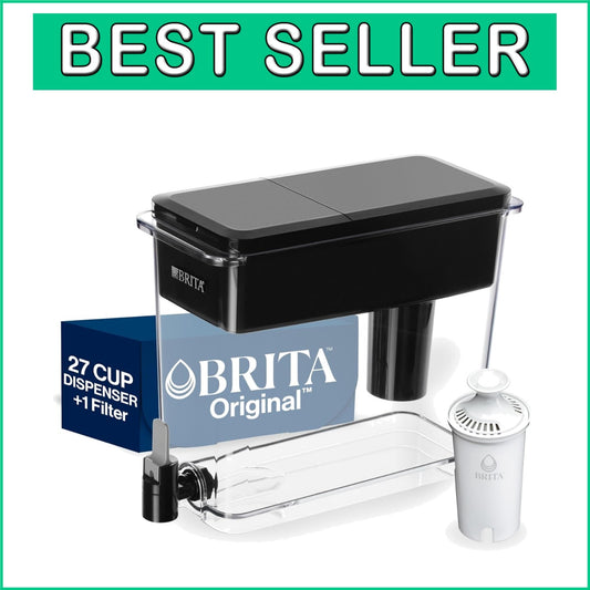 Freestanding UltraMax Water Dispenser - 27 Cups, BPA-Free with Filter Indicator