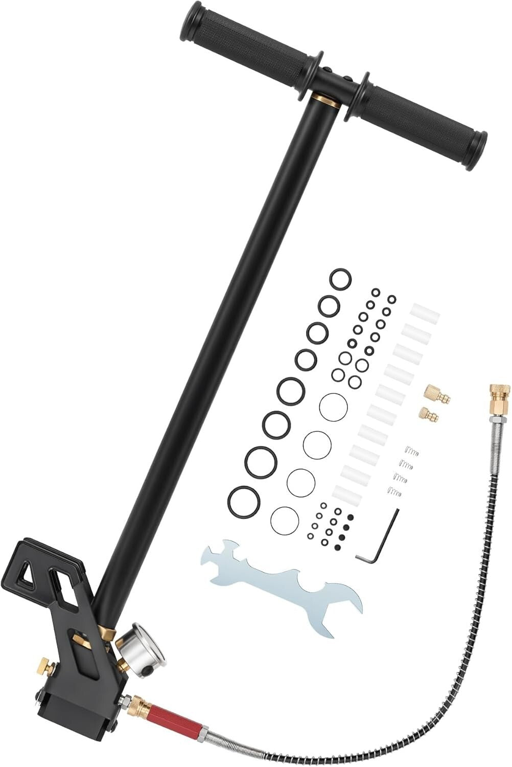 Durable Stainless Steel PCP Air Pump - 4500 psi with Easy Grip Handle