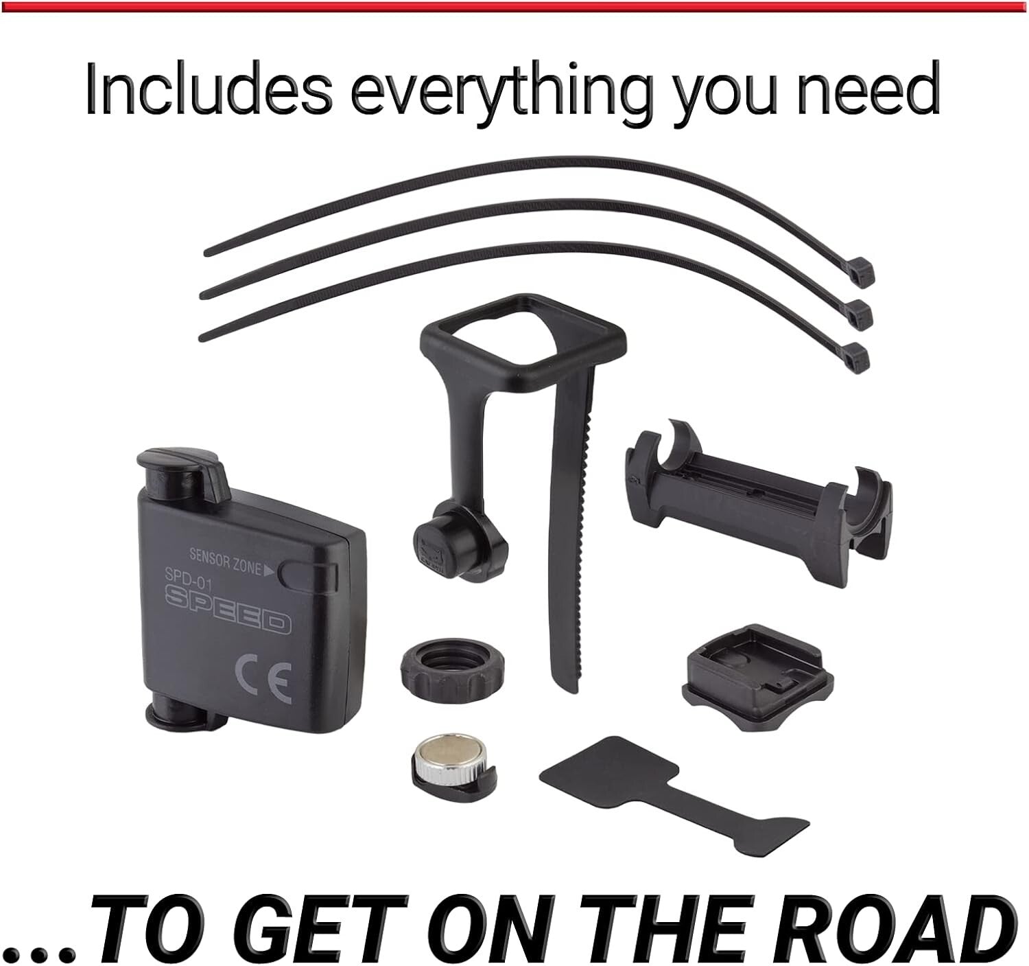 Cycling Computer with Programmable Odometer - Oversized Display for Easy Reading