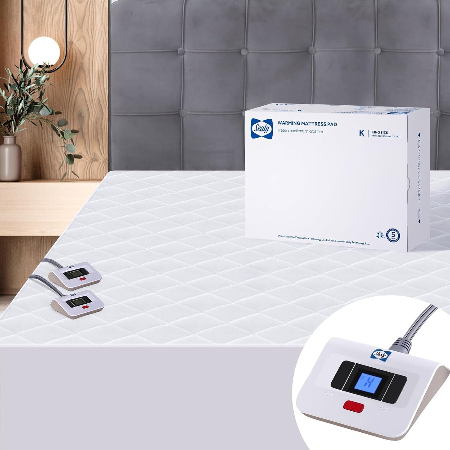 Premium Waterproof Heated Mattress Pad - Dual Control & 12 Hour Auto Shut Off