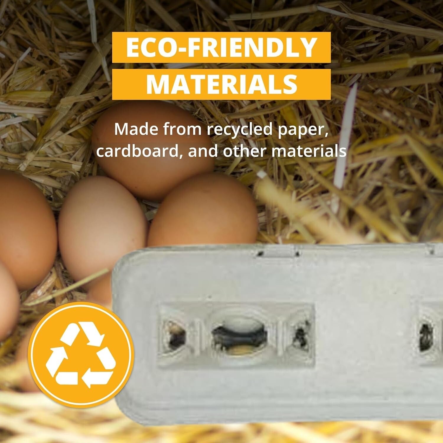 Large Capacity Egg Cartons - 250 Pack with Flip Top Closure, Ideal for Branding