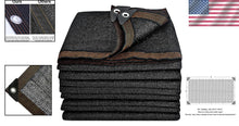 Load image into Gallery viewer, High-Density 20x48 FT Black Shade Tarp with Grommets - Optimal Sun Protection