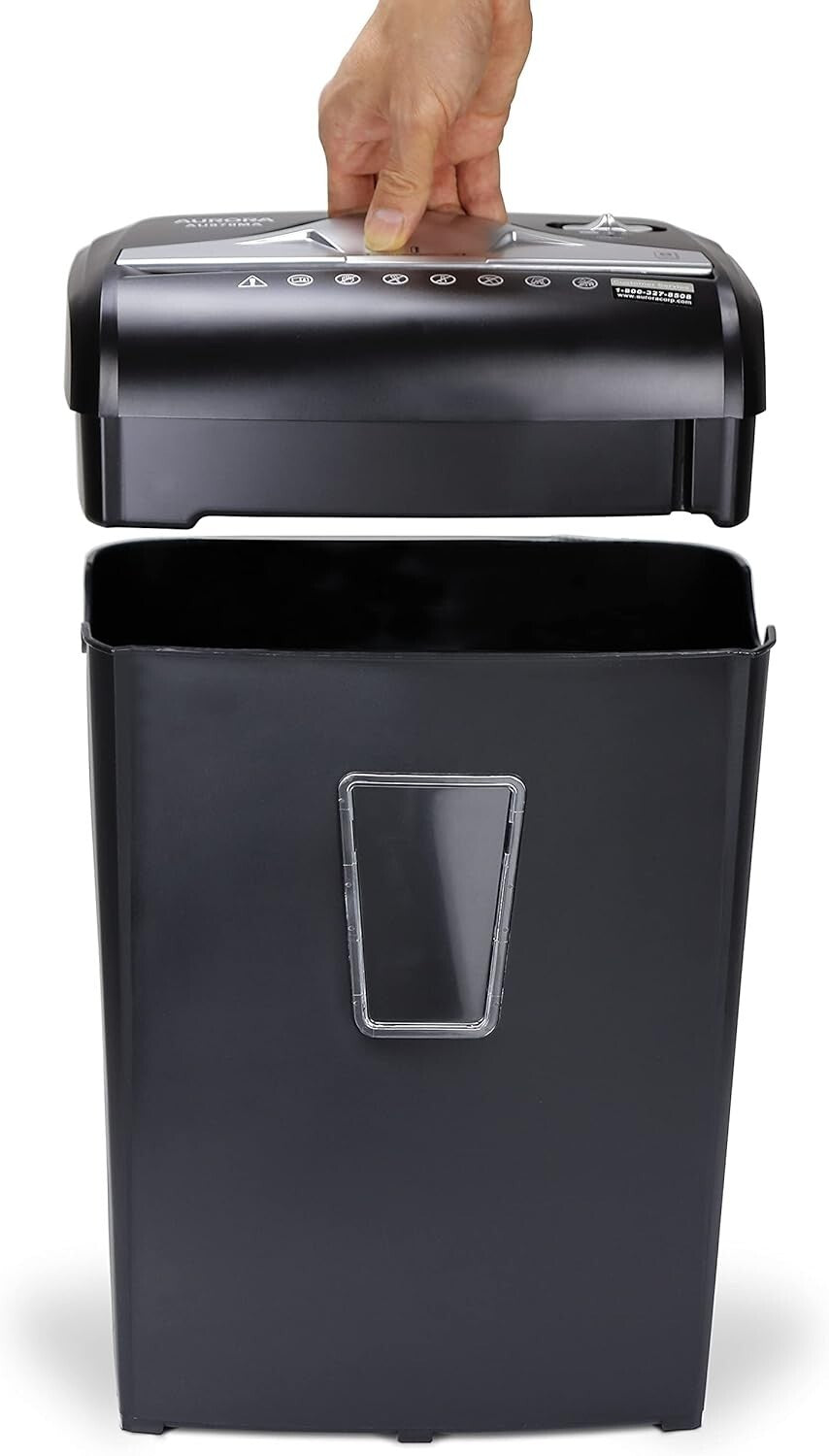 Efficient High-Security 8-Sheet Micro-Cut Shredder with Thermal Protection