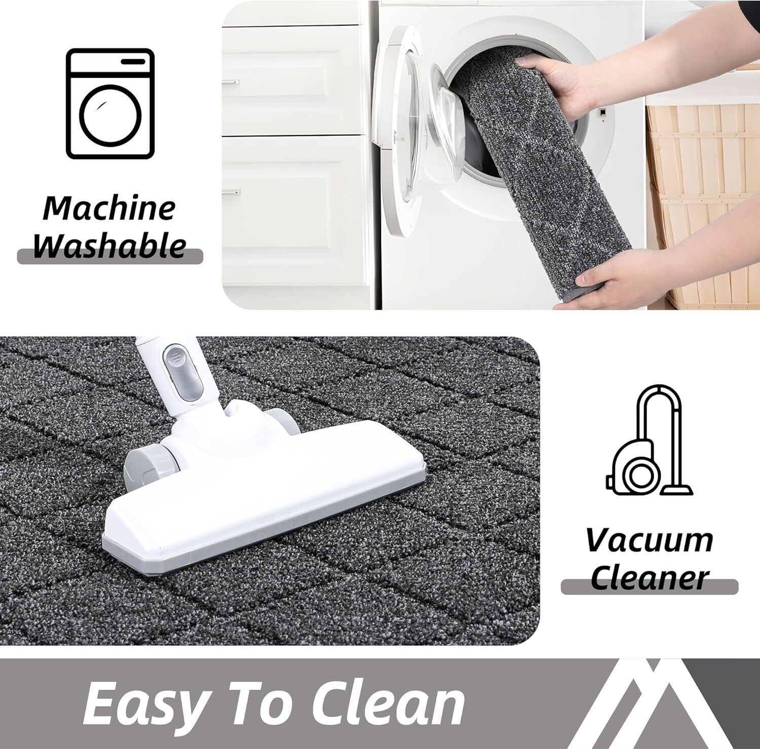 Edging Stair Runners - 30x30 Non-Slip, Water-Resistant for Safe Indoor Steps