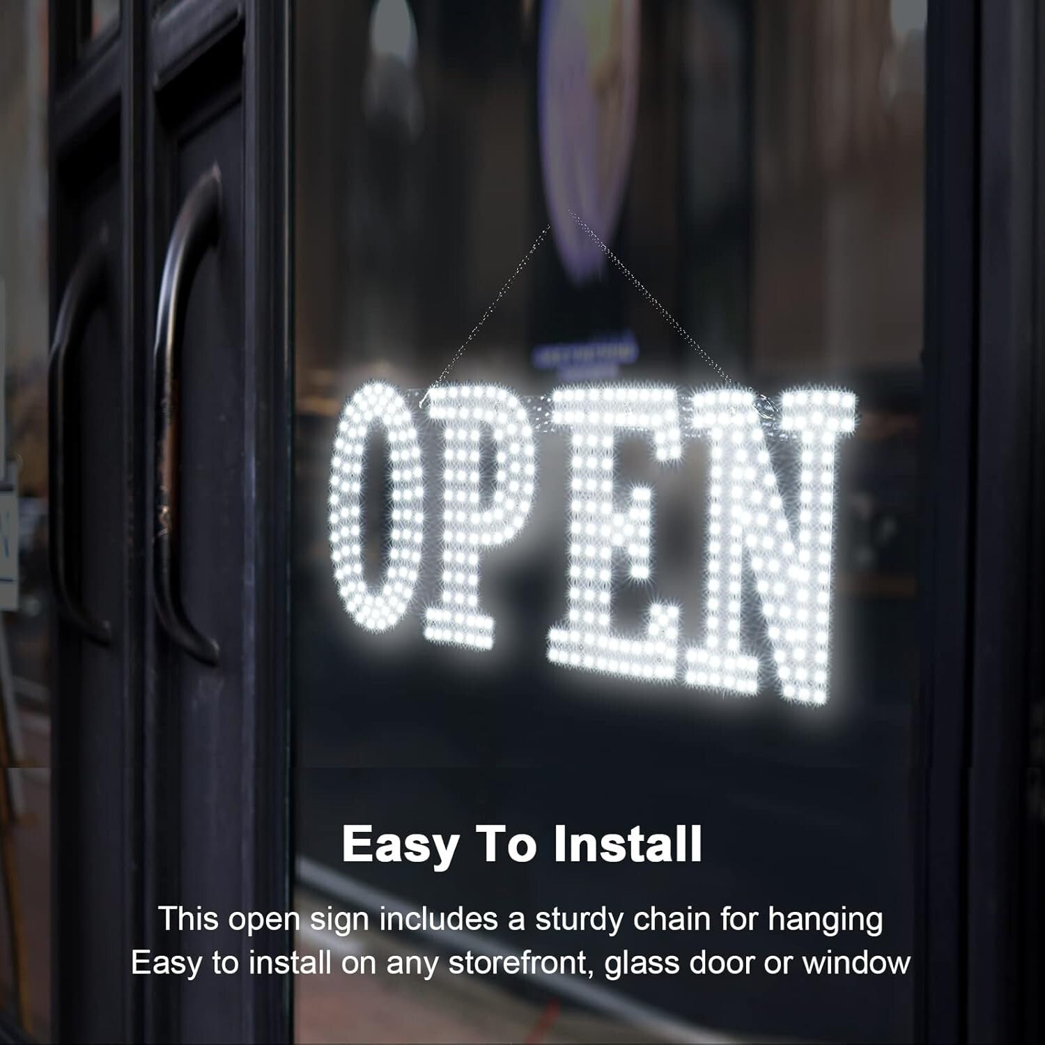 High Visibility LED Open Sign 40" x 14" - Ideal for Shops, Offices & Restaurants