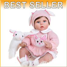 Load image into Gallery viewer, Realistic Newborn Baby Girl Doll with Accessories - Perfect Gift for Kids 3+