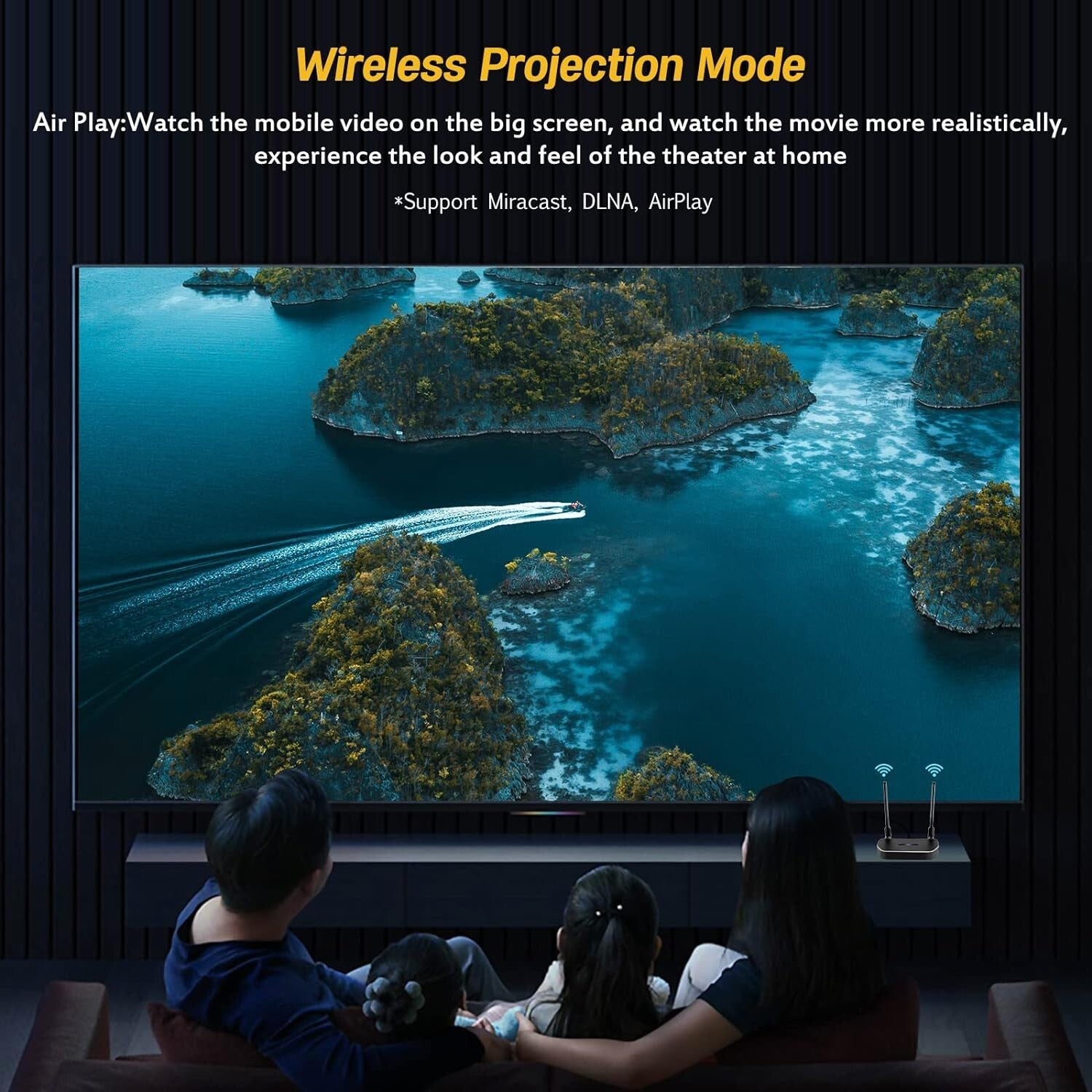 4K HDMI Wireless Transmitter Kit with Receiver - Effortless Device Switching