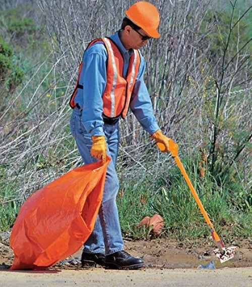 Durable 33" Litter Grabber with Orange Handle - Perfect for Indoor/Outdoor Use