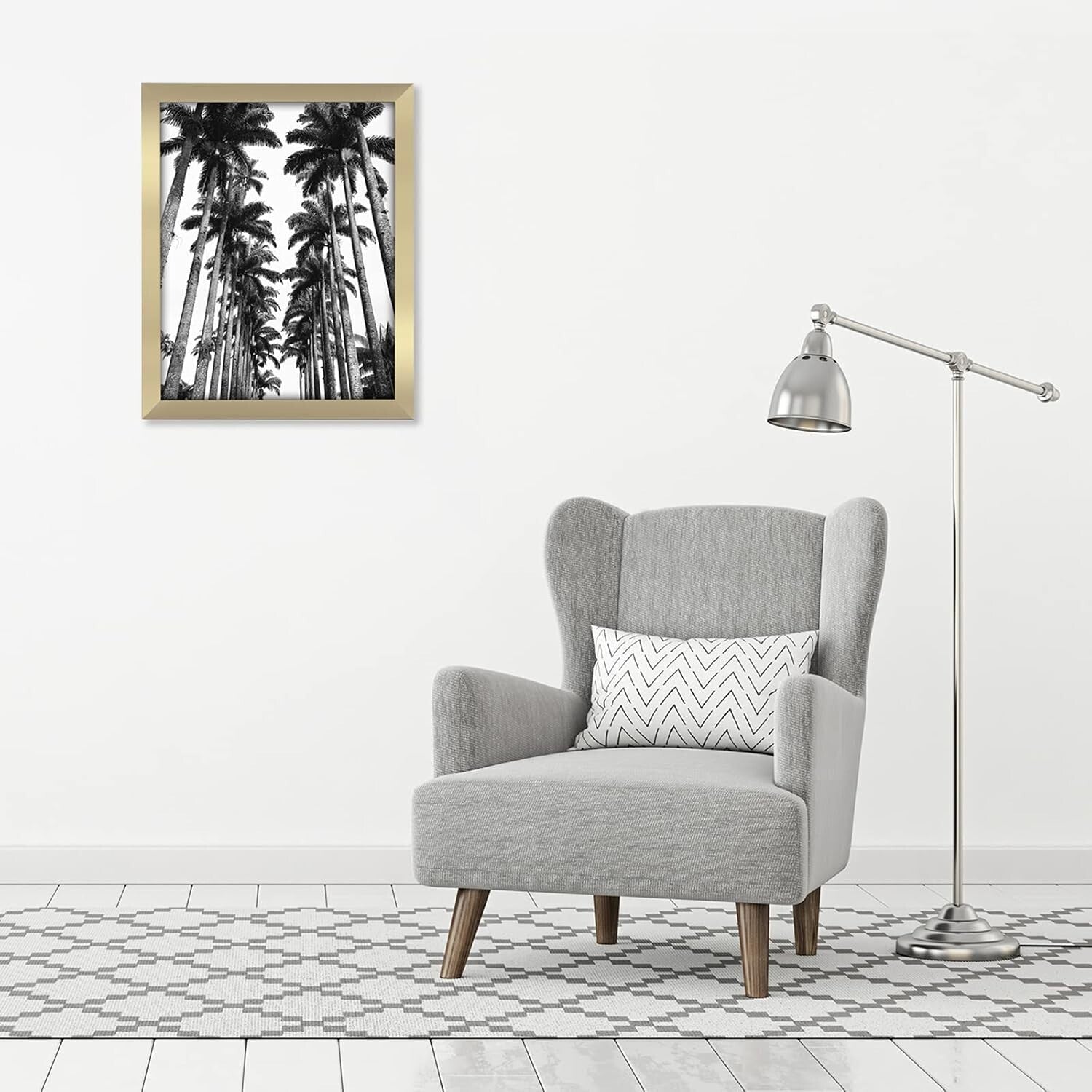 Elegant 22x28 Gold Picture Frame - Durable Engineered Wood with Plexiglass