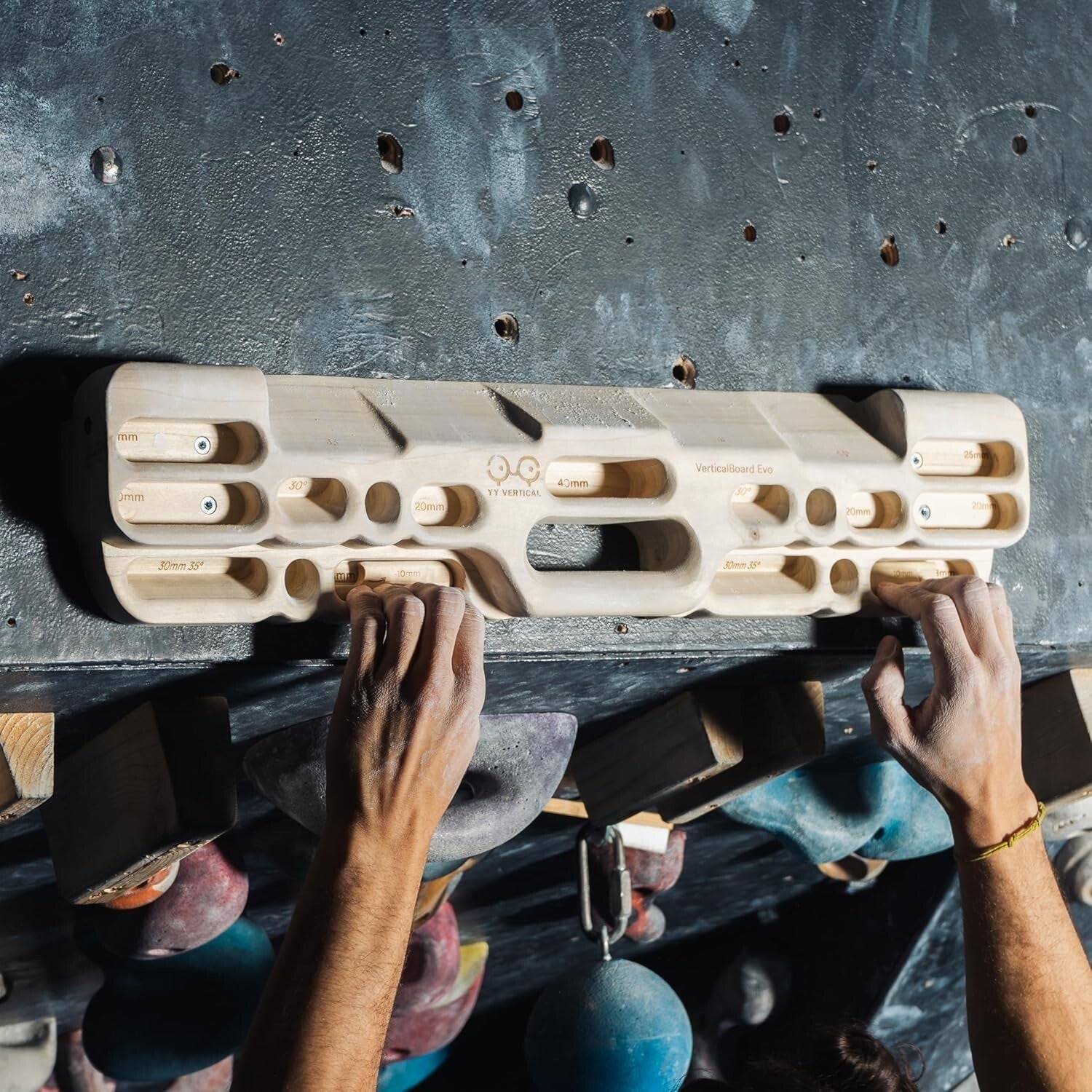 Durable Poplar Climbing Hangboard with Asymmetrical Holds - For Serious Training