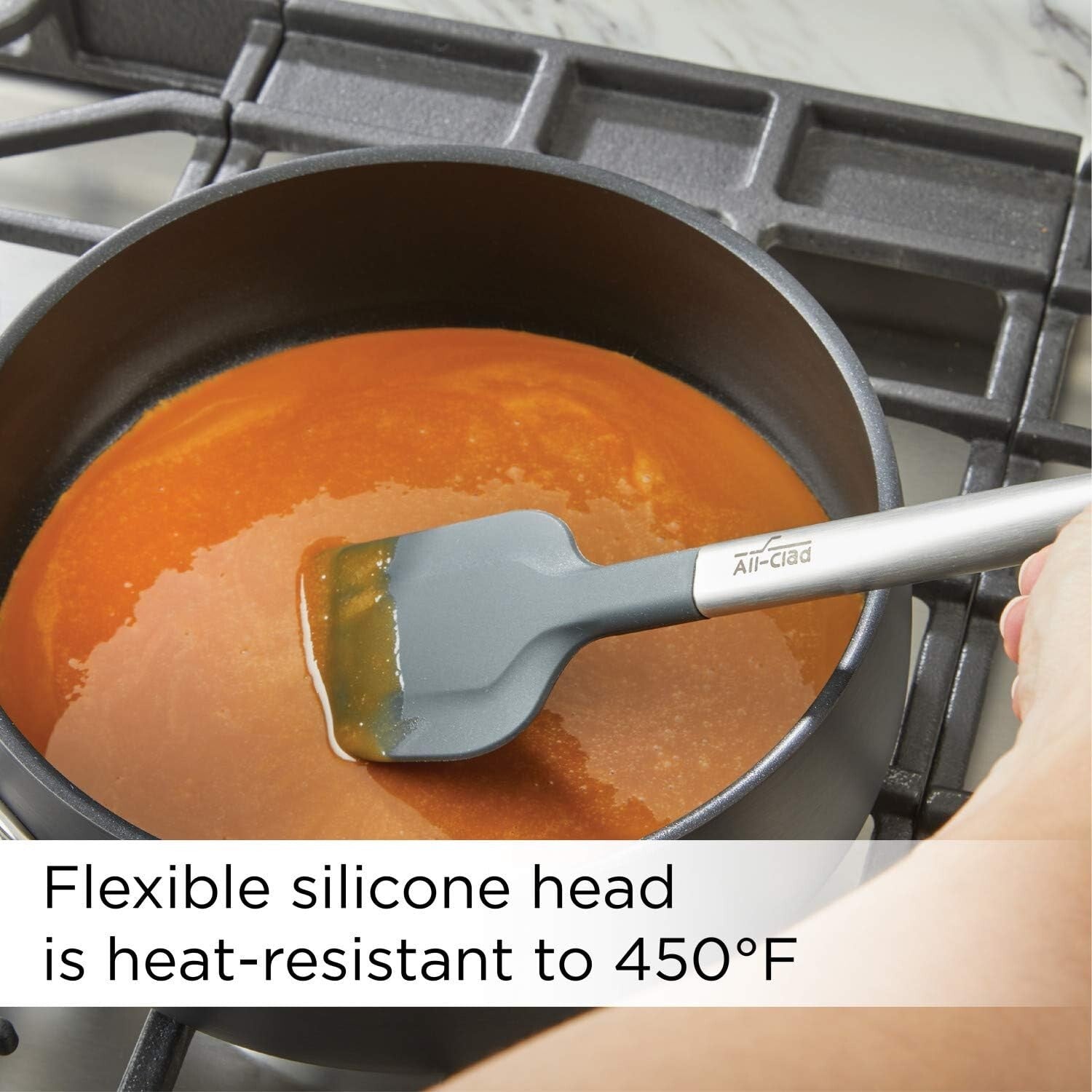 5-Piece Heat-Resistant Silicone and Steel Kitchen Gadget Set - Dishwasher Safe