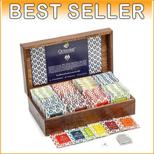 Load image into Gallery viewer, Exquisite Assorted Tea Collection in Wooden Box | 120 Total Tea Bags for Gifting