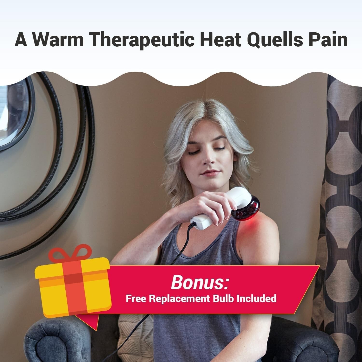 Versatile Infrared Heating Wand - Safe Red Light Therapy for Muscle Recovery