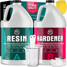 Load image into Gallery viewer, Ultra-Gloss Epoxy Resin 1 Gallon Kit - Crystal Clear, Self-Leveling, Bubble-Free
