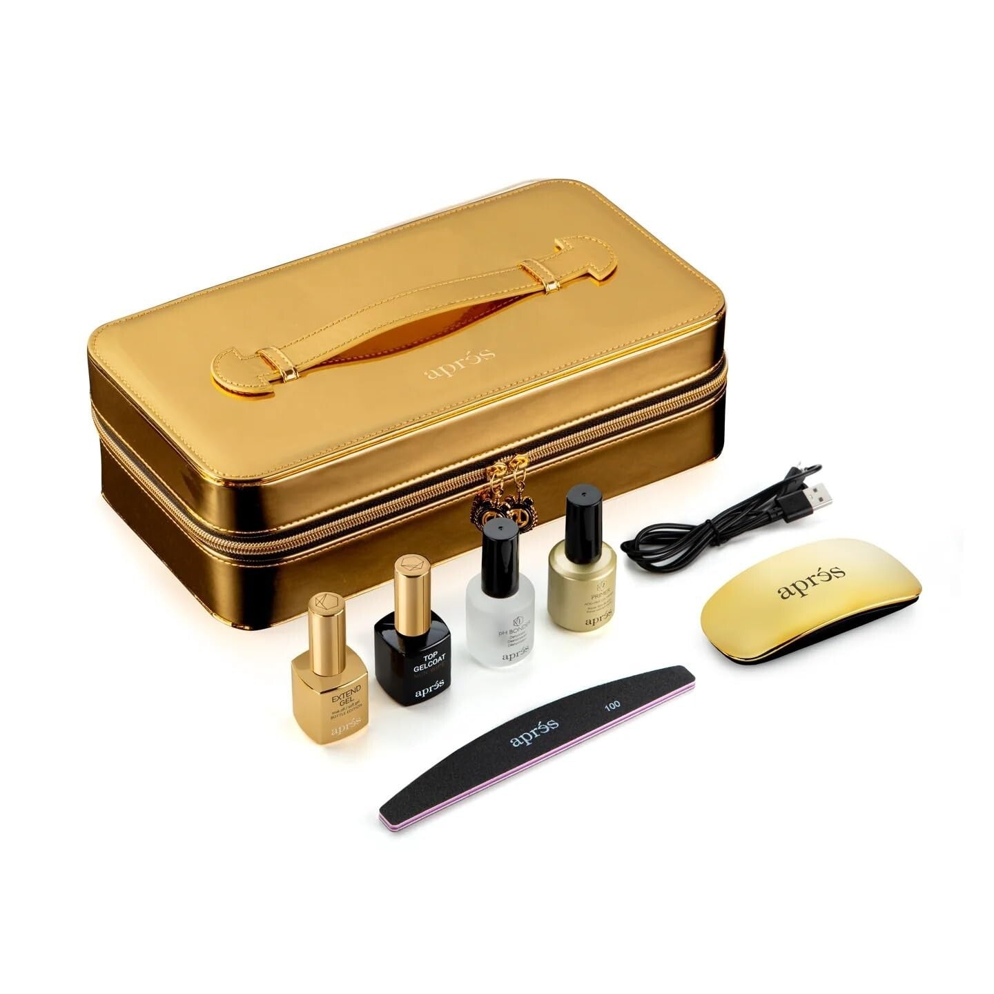 Celebrity Gel-X Nail Kit with PH Bonder, Non-Acid Primer, LED Light & Vegan Case