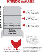 Load image into Gallery viewer, Pest-Proof 25lb Metal Feeder with Rain Cover - Perfect for Backyard Flocks