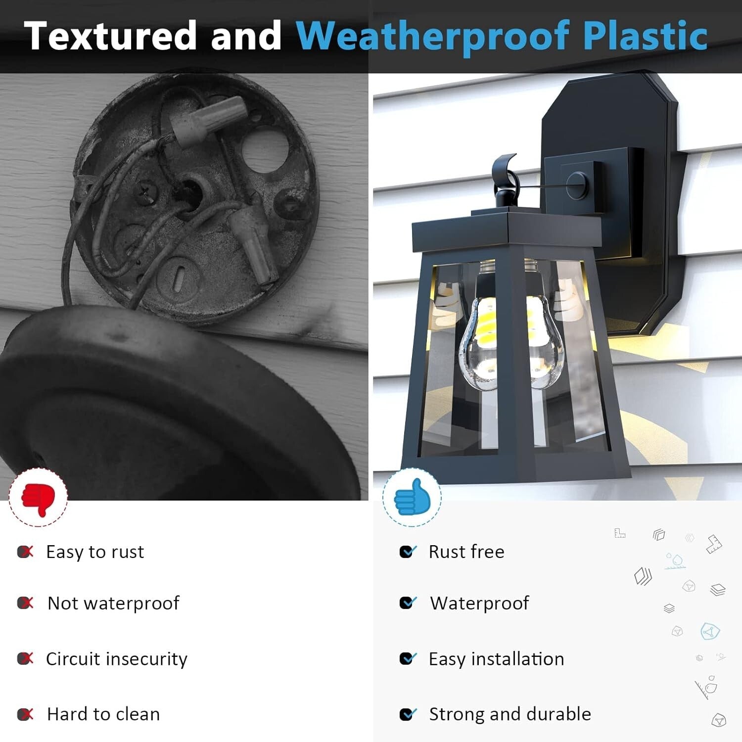 Paintable Vinyl Siding Mounting Block and Electrical Box - Easy Installation