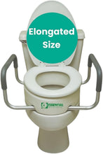 Load image into Gallery viewer, Durable Elevated Toilet Seat Riser for Easy Access - Fits Elongated Toilets Only