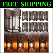 Load image into Gallery viewer, Warm White LED Solar Lights for Garden – 8 Pack Weather-Resistant Design