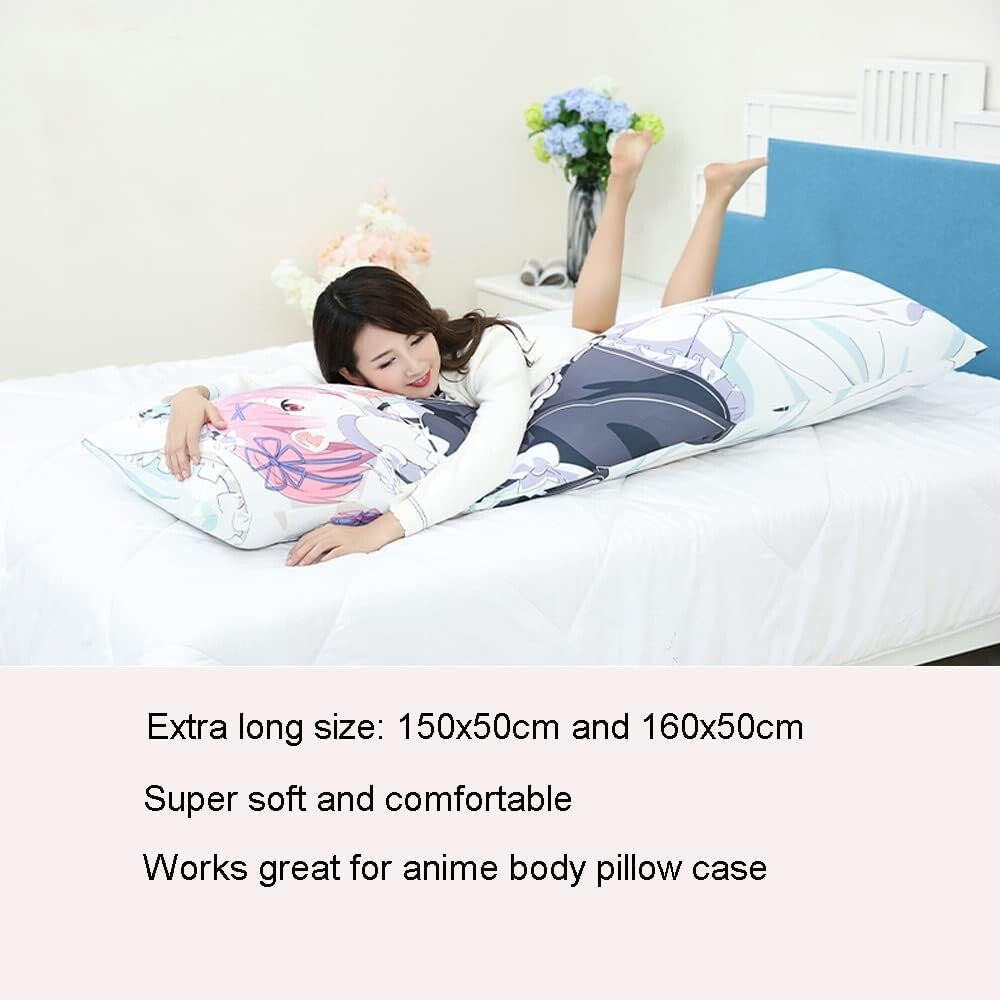 Anime Body Pillow 160x50cm - Adjustable Cooling Full Body Pillows for Adults