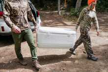 Load image into Gallery viewer, Durable 113L Camping Cooler with Swing-Up Handles and Stain-Resistant Liner