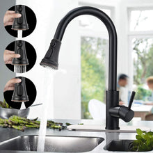 Load image into Gallery viewer, Universal Pull Down Kitchen Faucet Spray Head - 3 Functions, Oil Rubbed Bronze
