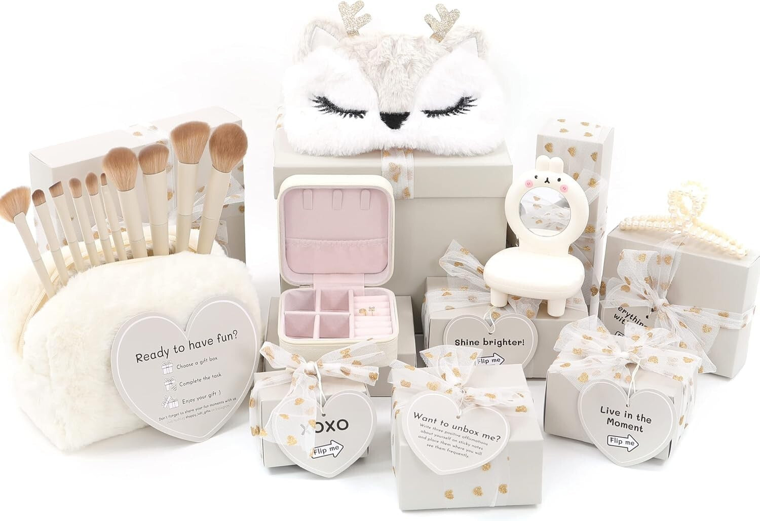 Empowering Gift Basket for Tween & Teen Girls - 8 Trendy Surprises for Birthdays