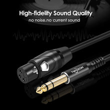 Load image into Gallery viewer, 60FT XLR Female to 1/4" TRS Cable - Tangle Free Balanced Audio Solution