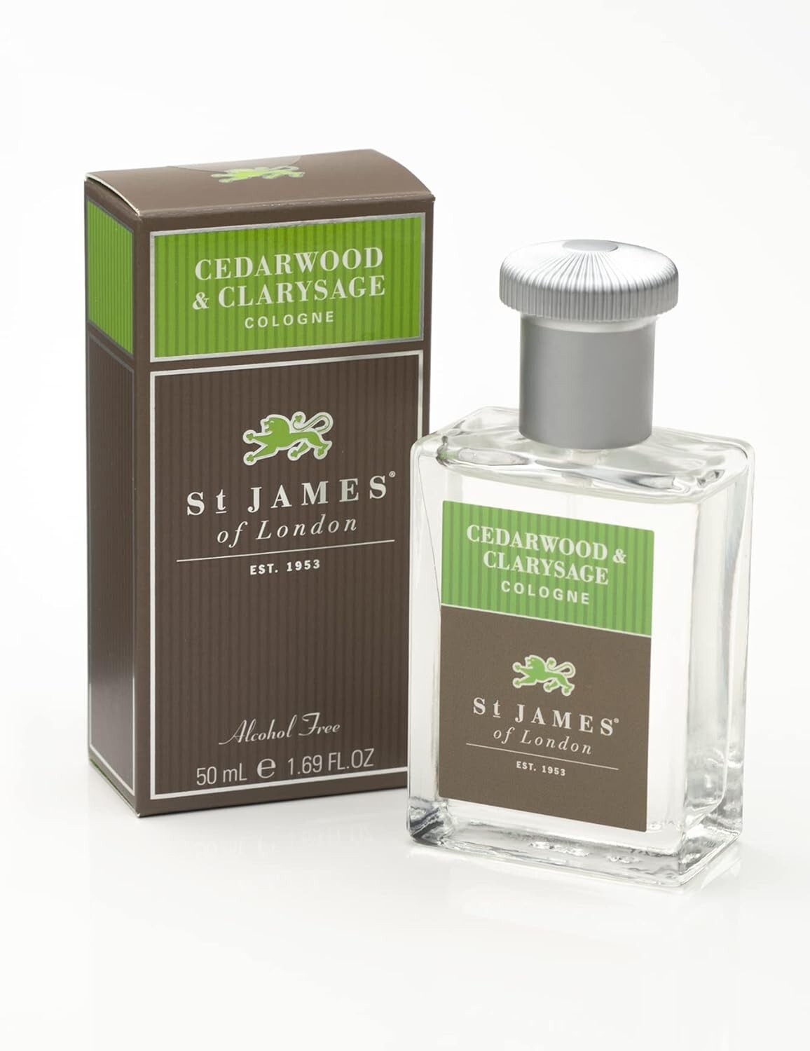 Cedarwood & Clarysage Cologne 1.69 Fl Oz - All-Natural, Alcohol-Free Elegance