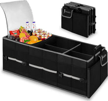 Load image into Gallery viewer, Insulated Leak-Proof Cooler Trunk Organizer - Collapsible Car Storage Solution