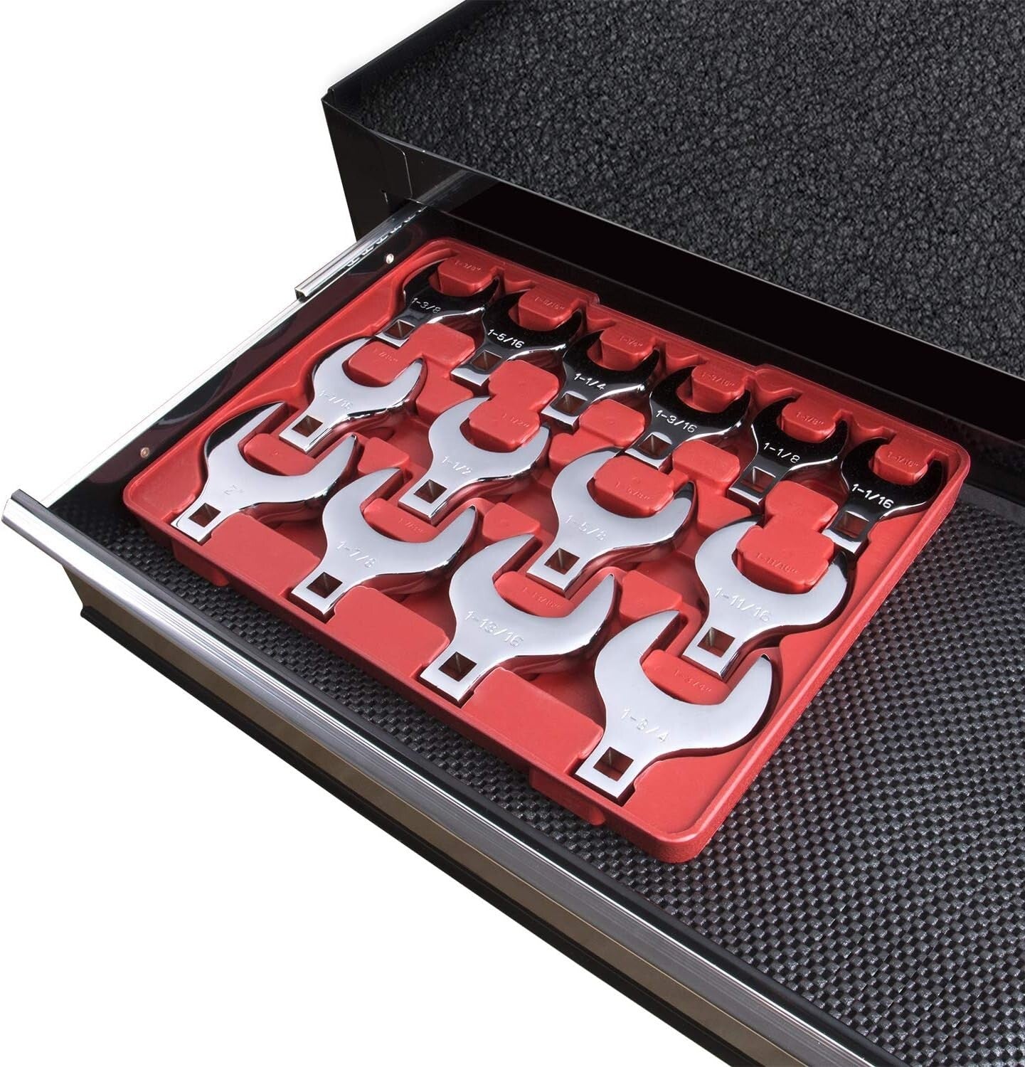 14-Piece Premium 1/2" Drive Jumbo Crowfoot Wrench Set - Chrome Vanadium Steel