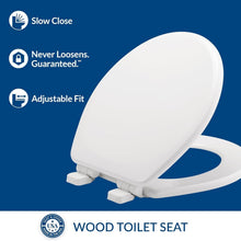 Load image into Gallery viewer, Heavy Duty White Round Toilet Seats - 2-Pack, Non-Slip, Easy DIY Installation