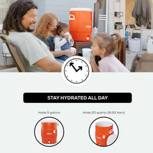 Load image into Gallery viewer, Heavy-Duty 10 Gallon Insulated Water Cooler with Secure Lid - Made in the USA