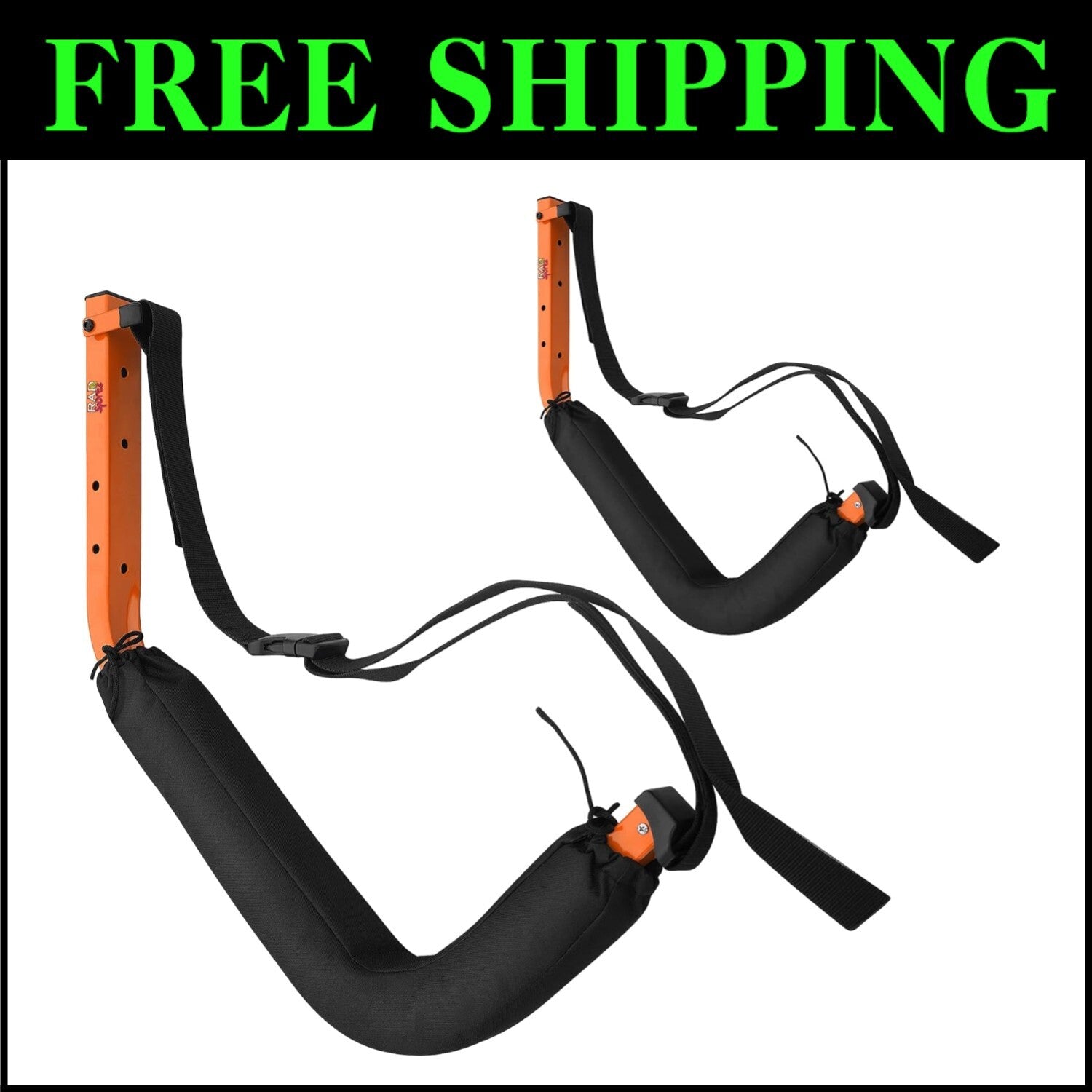 Durable Steel Kayak and Paddle Board Wall Storage - Easy Installation and Secure