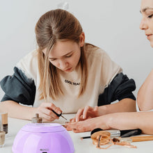 Load image into Gallery viewer, Purple 80W UV Nail Lamp with Removable Metal Base - Ideal for Home &amp; Salon