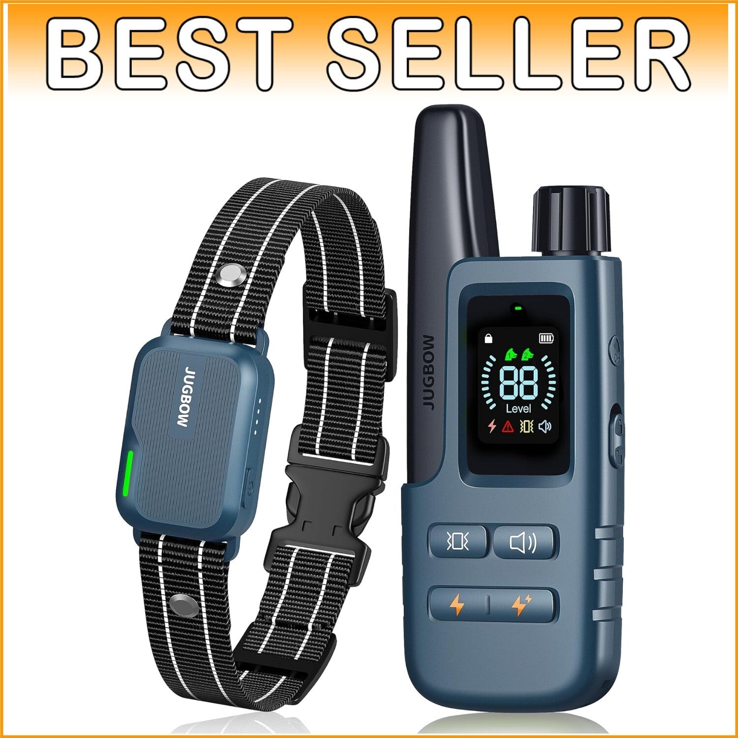 Rechargeable Dog Shock Collar with Remote - Fits All Breeds, Waterproof Design