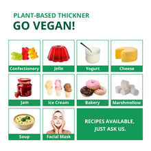 Load image into Gallery viewer, High Strength Agar Agar Powder, Vegan Gelatin, 100% Natural &amp; Bonus Cookbook
