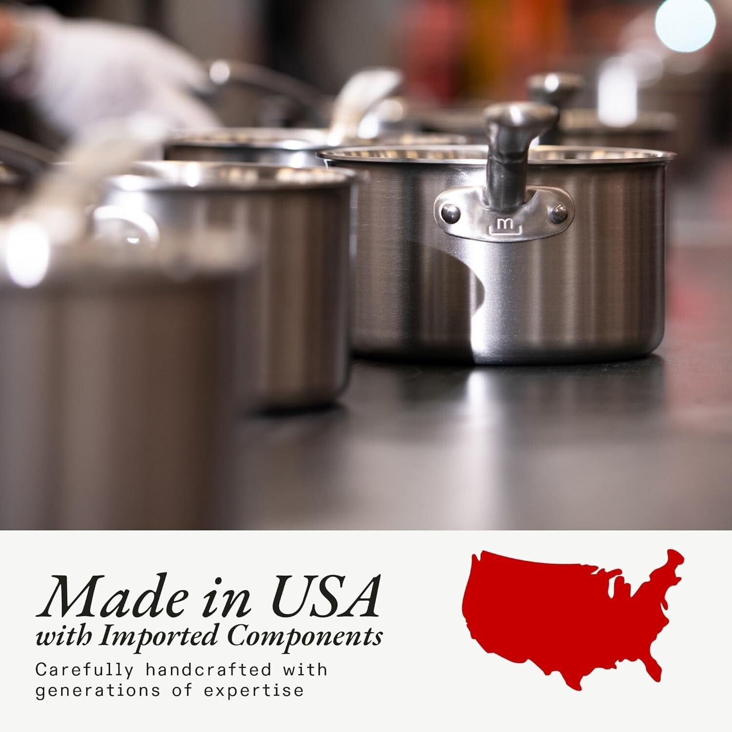 ProCoat 10" Non-Stick Frying Pan - 5-Ply Stainless Steel - Induction Compatible