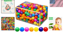 Load image into Gallery viewer, Colorful 200-Count Plastic Balls for Ball Pits and Play Tents - Non-Toxic