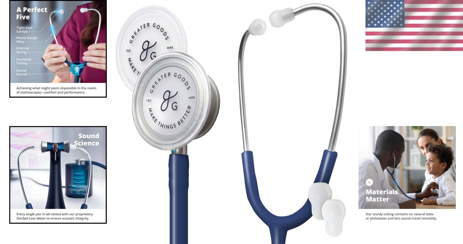 Clinical Grade Lightweight Dual-Head Stethoscope - Precision Sound, FSA Eligible