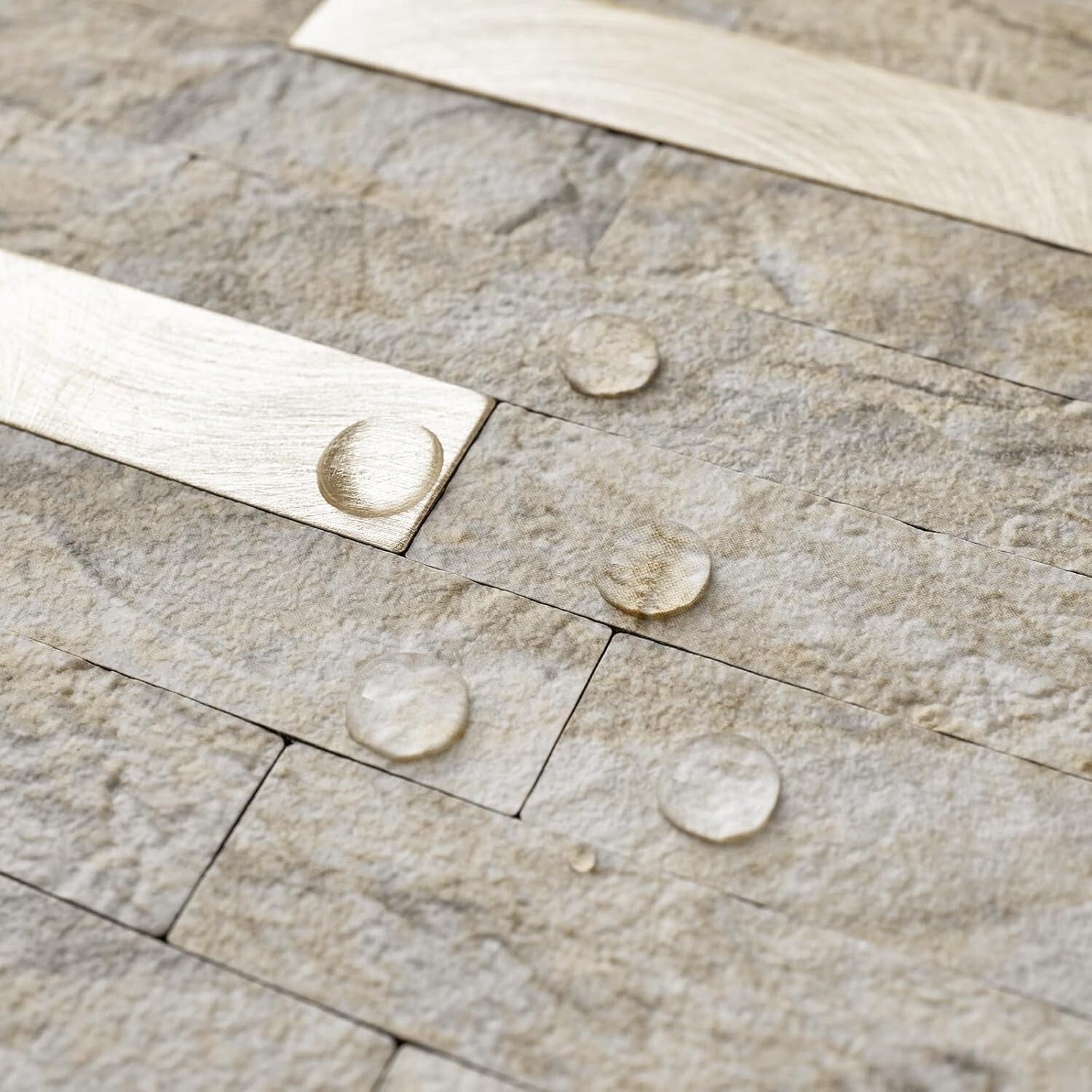 Elegant Sandstone 10-Pack Peel & Stick Textured Tile: DIY Kitchen/Bath Finish