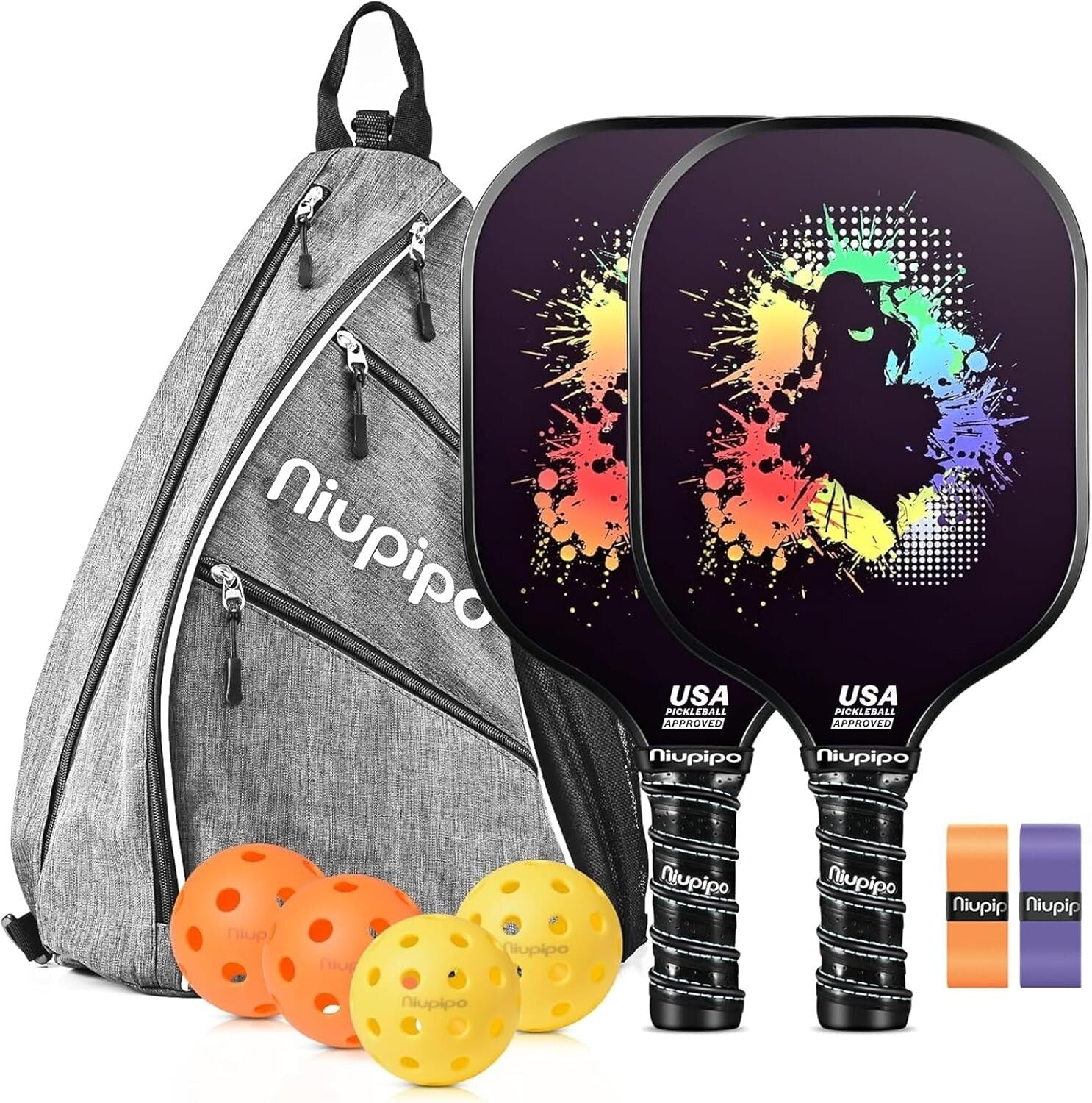 Lightweight USAPA Approved Pickleball Paddle Set - Ideal for All Skill Levels