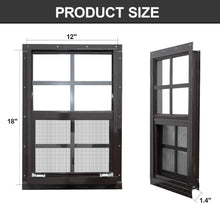Load image into Gallery viewer, Aluminum Framed 2 Pack Shed Windows 12x18 - Perfect for Playhouses &amp; Garages