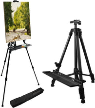 Load image into Gallery viewer, Lightweight 61-Inch Adjustable Easel for Paint Canvases with Tray Included